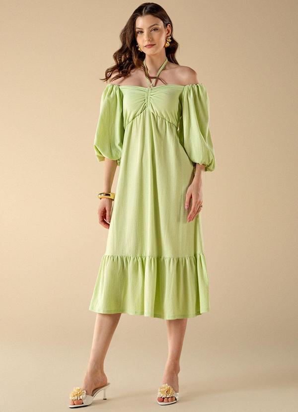 Use Modo - Vestido Amarracao Pescoco Verde