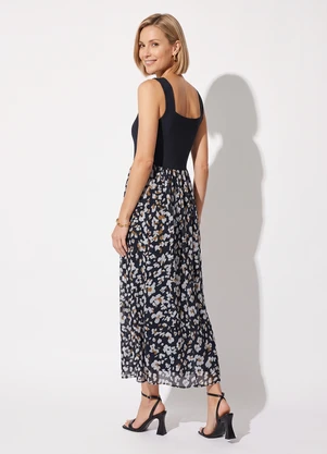 Quintess - Vestido Animal Print em Tule - QUINTESS