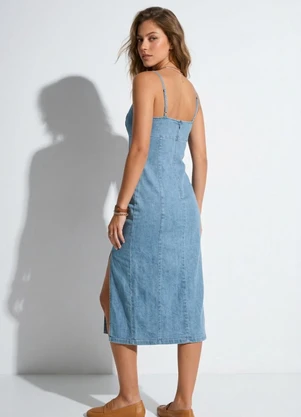 Bimini - Vestido Azul Claro em Jeans - BIMINI