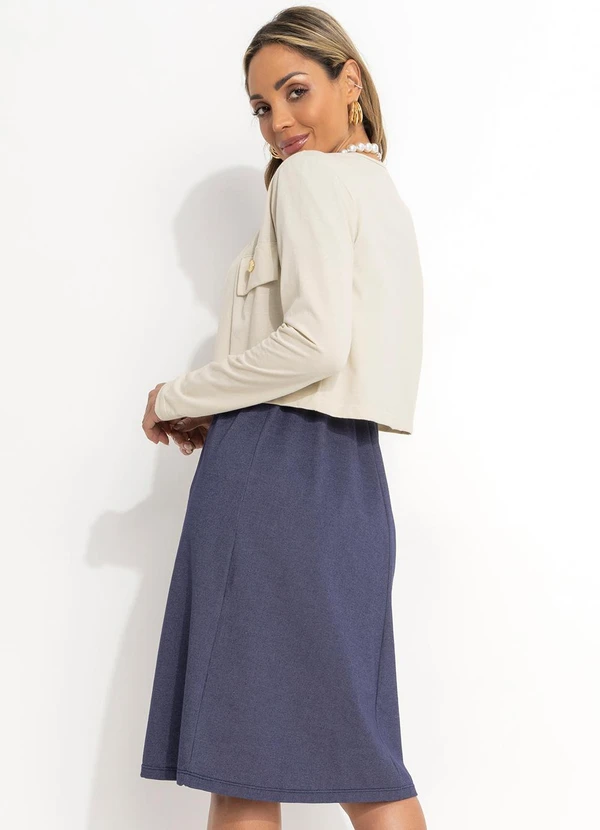 Rosalie - Vestido Azul com Bordado 2