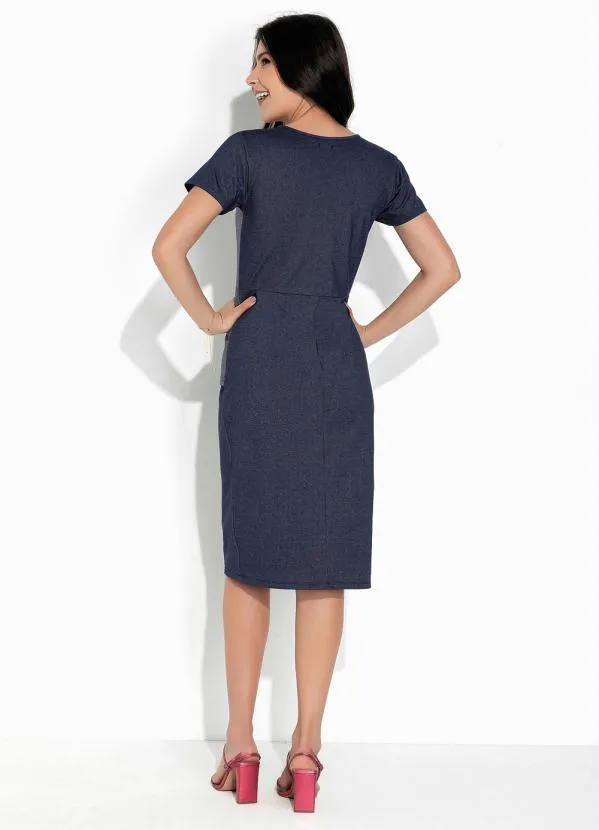 Rosalie - Vestido Azul com Manga 5