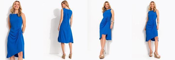 Vestido Azul em Air Flow