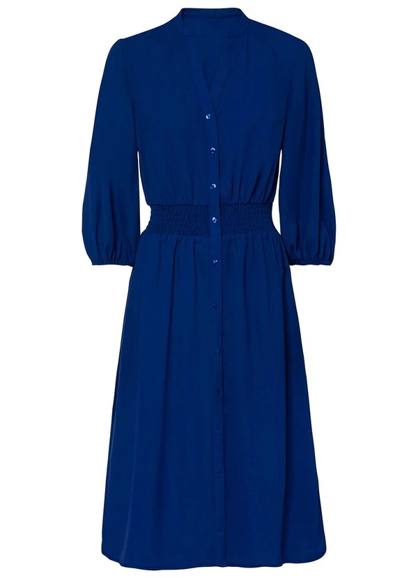 bonprix - Vestido Azul em Viscose Plana 7