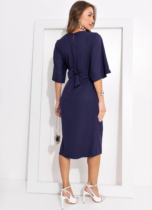Quintess - Vestido Azul Marinho em Alfaiataria 2
