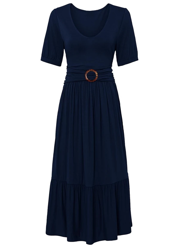 bonprix - Vestido Azul Marinho em Malha de Viscose 6