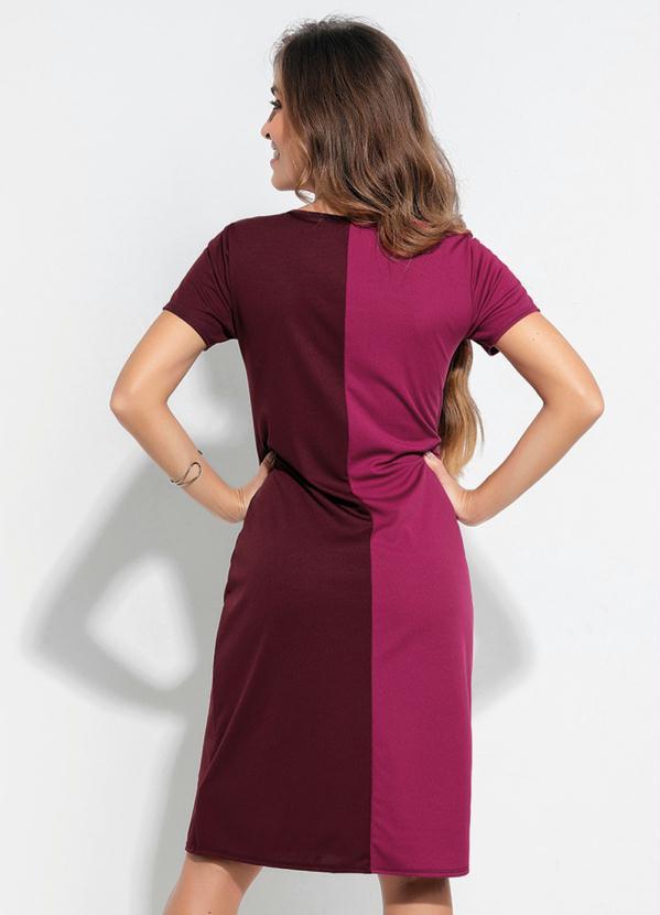 Outlet - Vestido Básico Marsala e Bordô Moda Evangelical 2