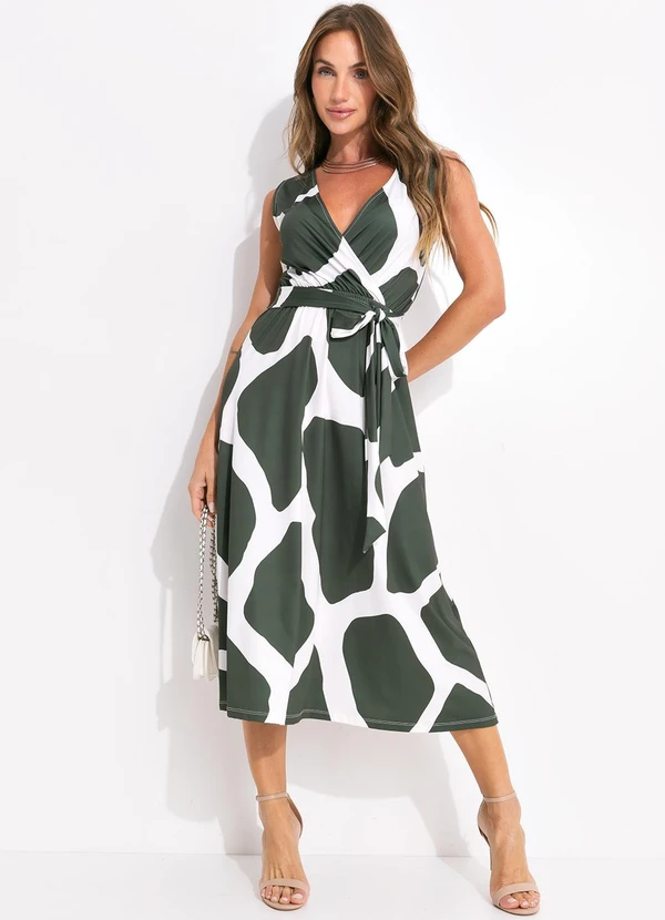 Quintess - Vestido Bicolor em Malha Fria 6