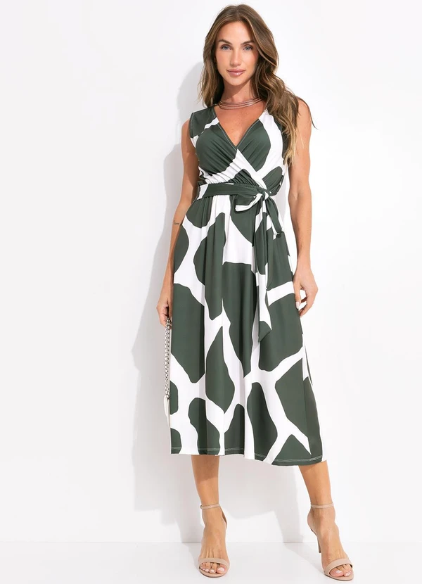 Quintess - Vestido Bicolor em Malha Fria 3