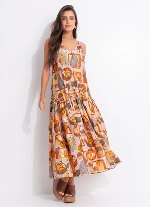 Farm - Vestido Boemia Rosa - FARM