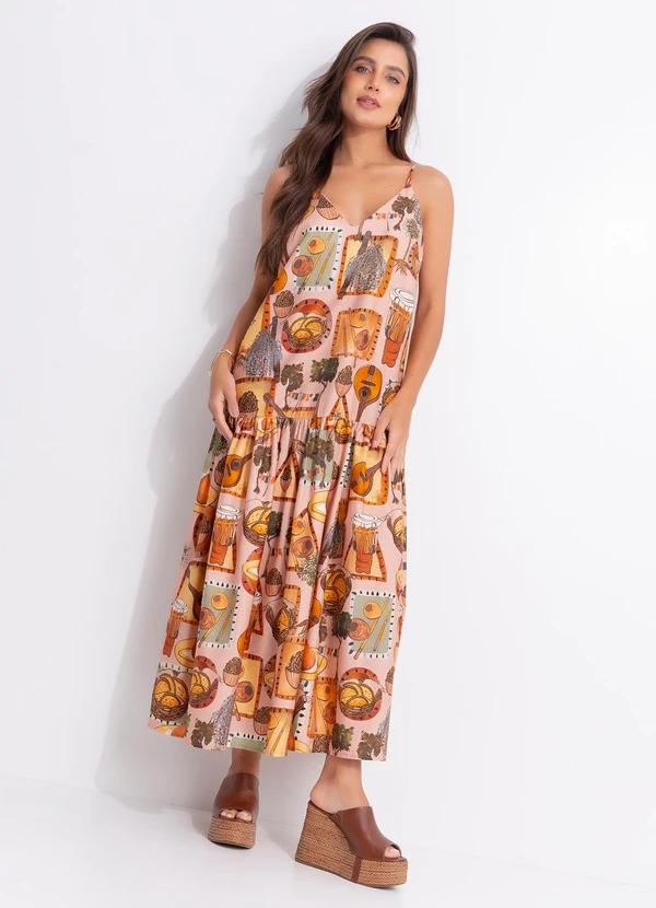 Farm - Vestido Boemia Rosa 3