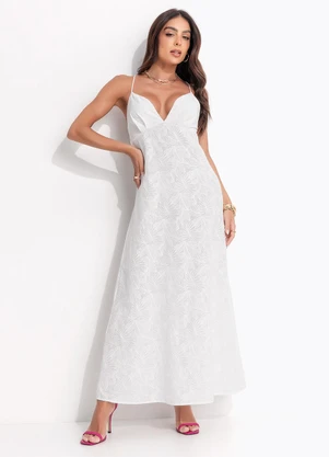 Colcci - Vestido Bordado Off White - COLCCI