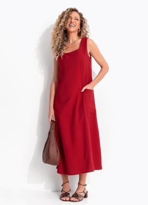 Vestido Bord� em Tecido de Alfaiataria