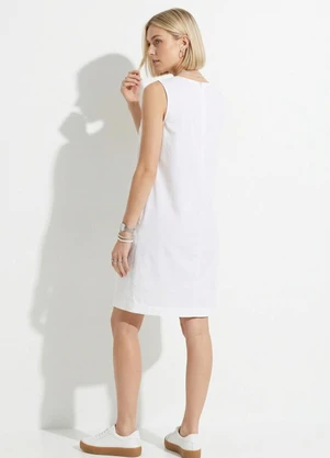 Bimini - Vestido Branco em Jeans - BIMINI
