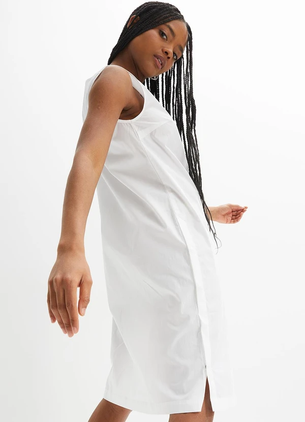 bonprix - Vestido Branco em Jeans 4