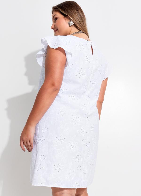 Quintess - Vestido Branco em Tecido Laise 8