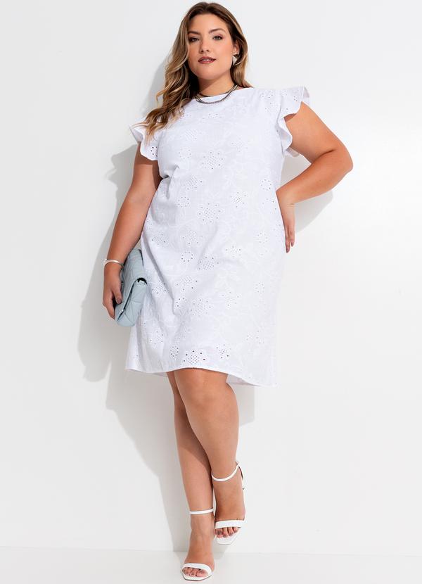 Quintess - Vestido Branco em Tecido Laise 5