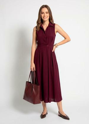 Vestido (Burgundy em Alfaiataria
