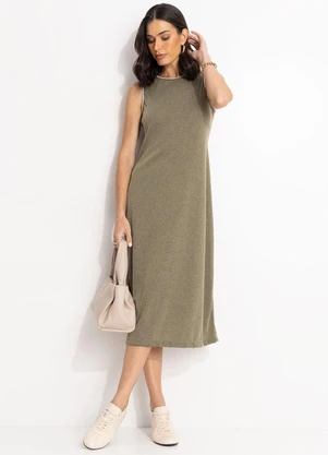 Quintess - Vestido Burgundy em Malha Canelada - QUINTESS