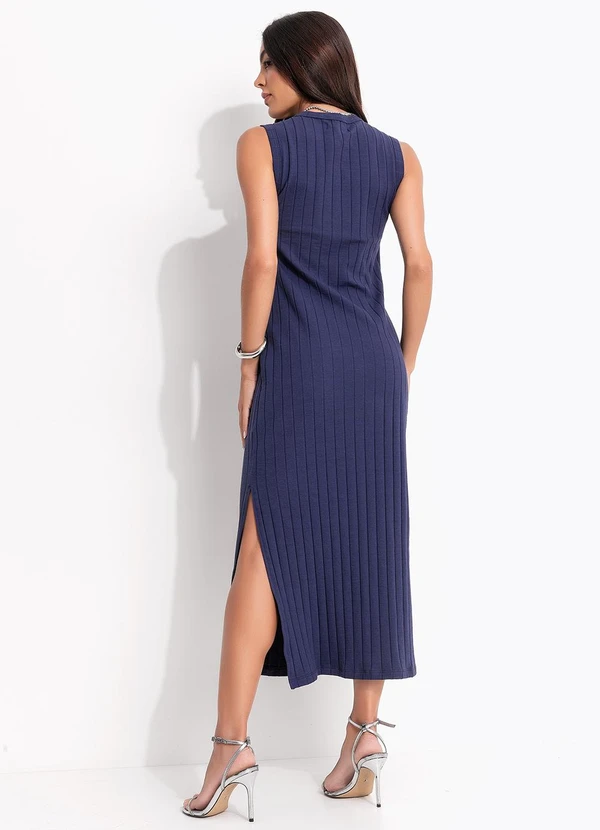 Colcci - Vestido Canelado Azul 2