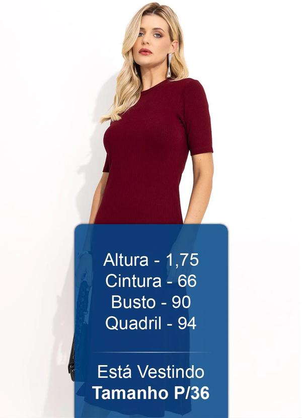 Colcci - Vestido Canelado Bordo 5