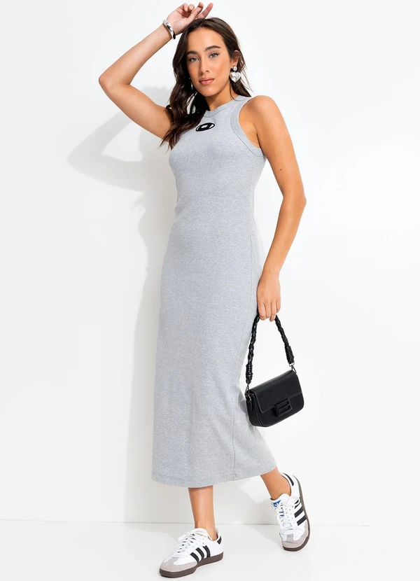 Colcci Jeans - Vestido Canelado Cinza 4