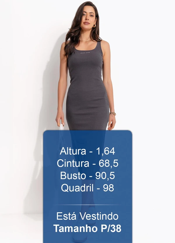 Colcci Jeans - Vestido Canelado Cinza 6