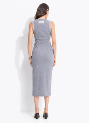 Colcci Jeans - Vestido Canelado Cj Cinza - COLCCI JEANS