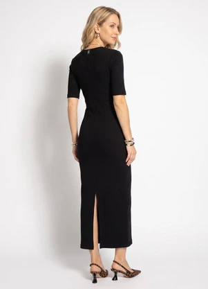 Colcci Jeans - Vestido Canelado Cj Preto - COLCCI JEANS