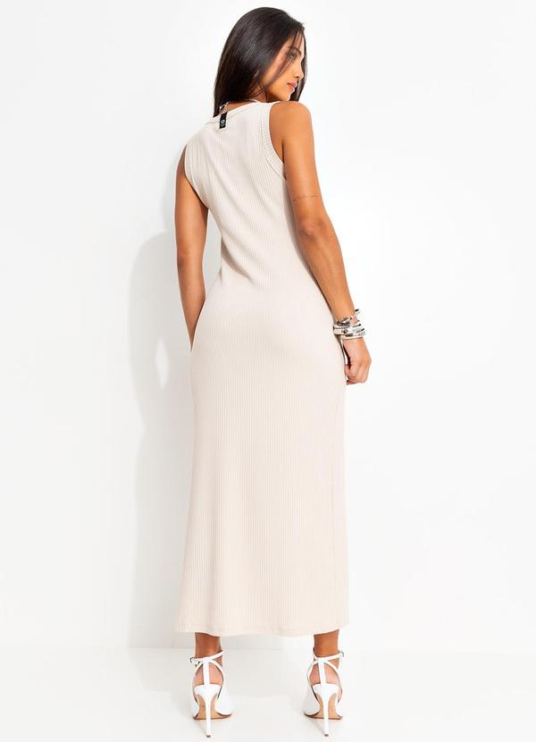 Colcci Jeans - Vestido Canelado em Viscose Cj Bege 2