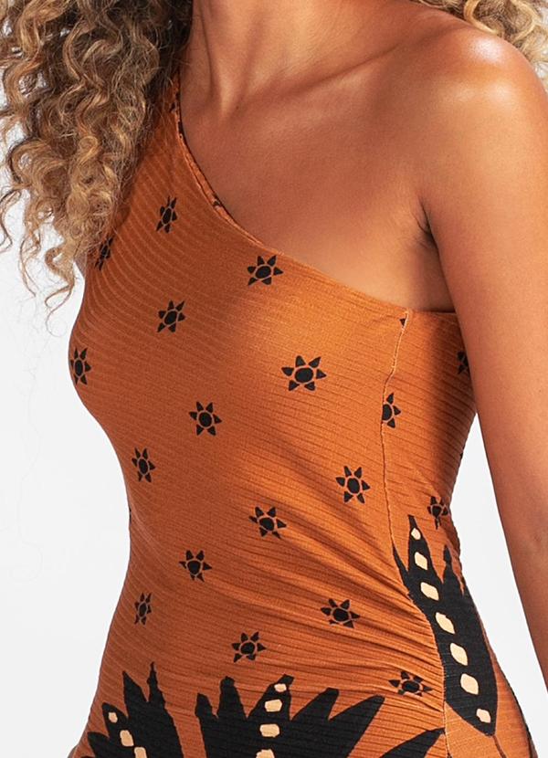 Farm - Vestido Canelado Enccanto Buriti Estampado 5