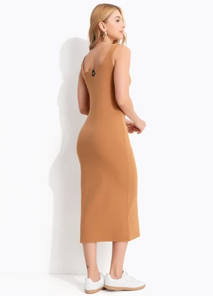 Colcci Jeans - Vestido Canelado Marrom - COLCCI JEANS