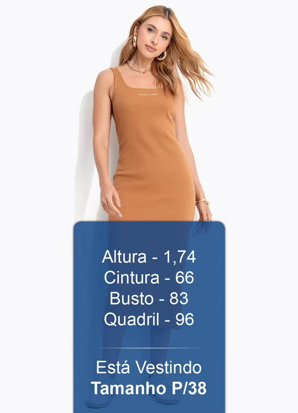 Colcci Jeans - Vestido Canelado Marrom 6