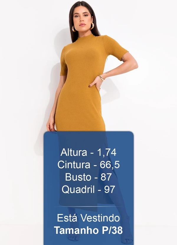 Colcci - Vestido Canelado Marrom 5