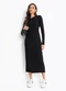 Colcci Jeans - Vestido Canelado Midi Cj Preto - variação: Preto