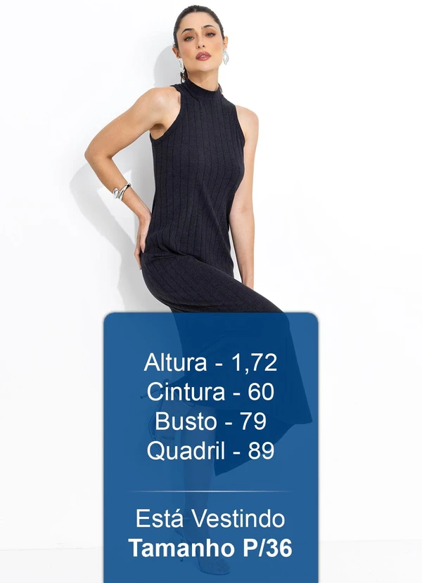 Colcci - Vestido Canelado Preto 5
