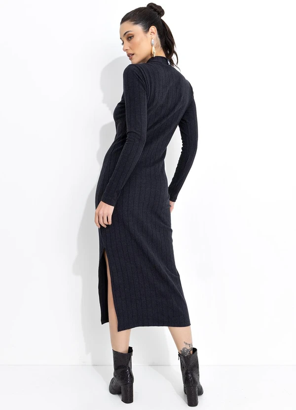 Colcci - Vestido Canelado Preto 2