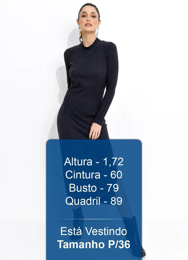 Colcci - Vestido Canelado Preto 5