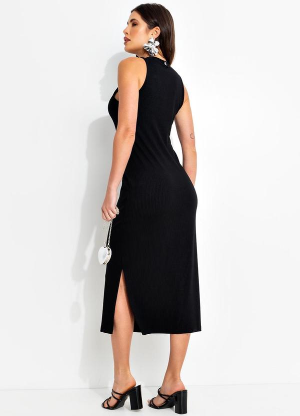 Colcci - Vestido Canelado Preto 2