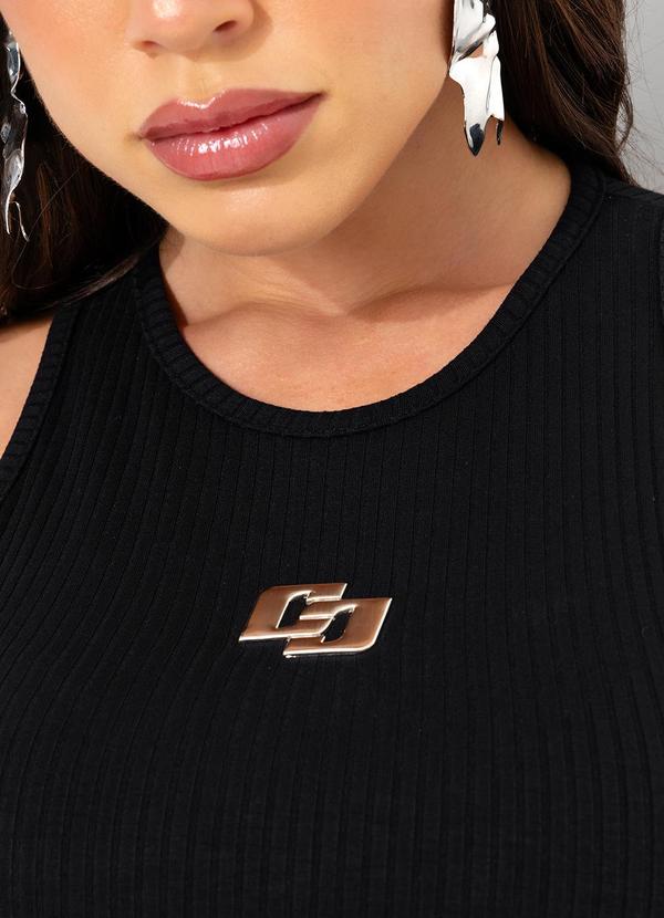 Colcci - Vestido Canelado Preto 6