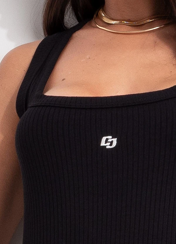 Colcci - Vestido Canelado Preto 6