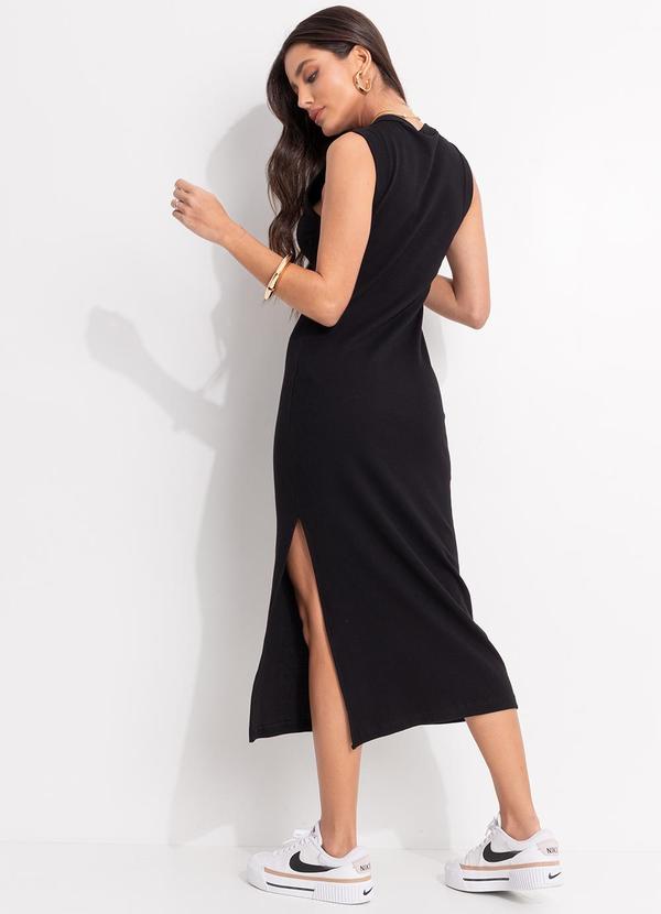 Colcci - Vestido Canelado Preto 2