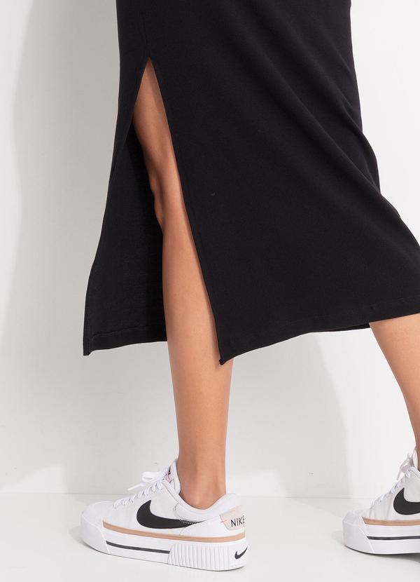 Colcci - Vestido Canelado Preto 4