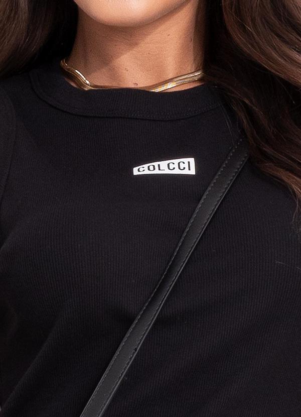 Colcci - Vestido Canelado Preto 6