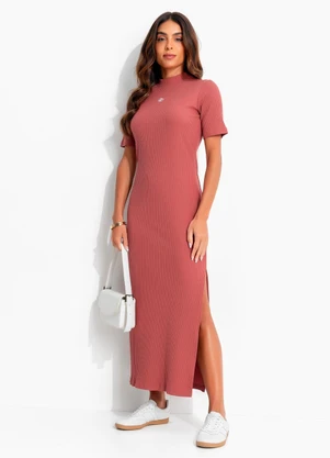 Colcci - Vestido Canelado Rosa - COLCCI