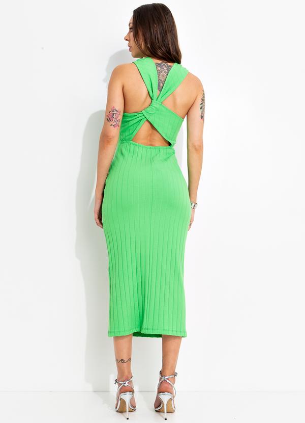 Forum - Vestido Canelado Verde 2