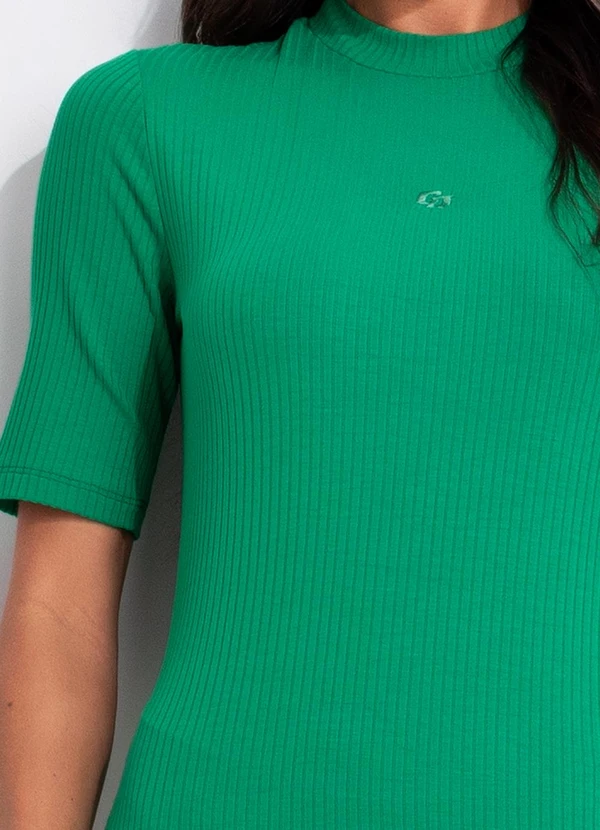 Colcci - Vestido Canelado Verde 5
