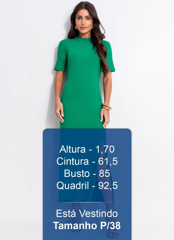 Colcci - Vestido Canelado Verde 6