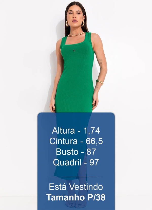 Colcci - Vestido Canelado Verde 5