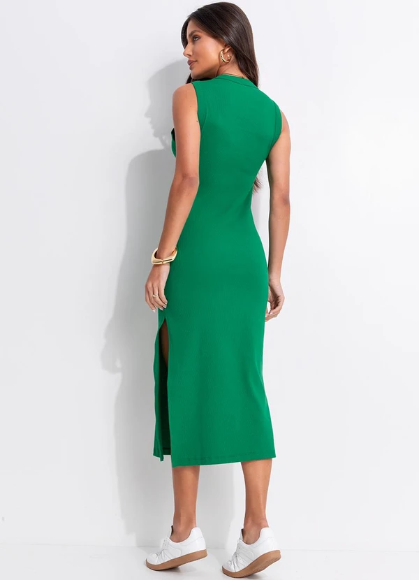 Colcci - Vestido Canelado Verde 2