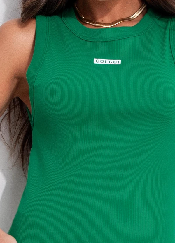 Colcci - Vestido Canelado Verde 5